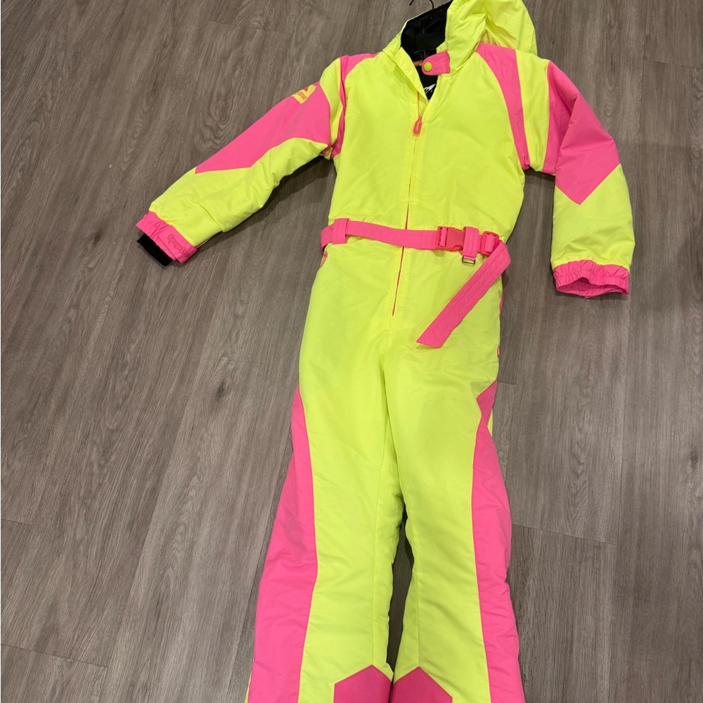 Tipsy Elves Neon Pink and Yellow Ski Jacket